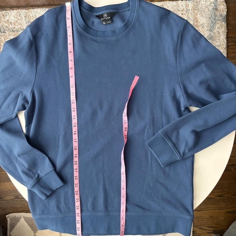 Aether Apparel Men’s Crewneck Sweatshirt Size XL Blue - Picture 3 of 8